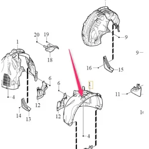 Okazja Nadkole prawe przednie XC60 Volvo