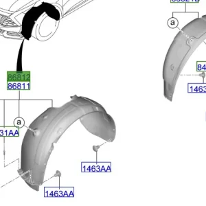 Dodaj do koszyka Nadkole prawy przód Kia Sportage 21-25