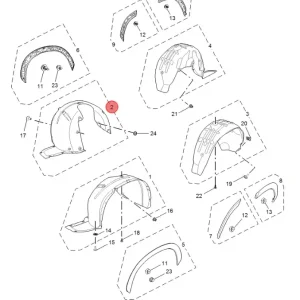 Sprawdź teraz Nadkole prawy przód mg hs 2024