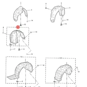 Kup teraz Nadkole prawy przód MG3 hev
