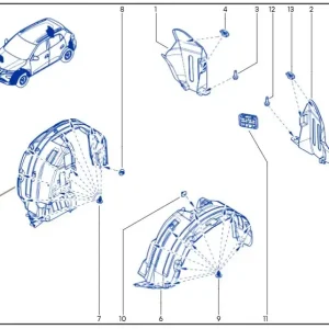 Nadkole prawy przód PP DACIA SPRING Taniej