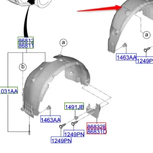Nadkole prawy tył Kia Sorento Hybrid 20-23 Ostatnia szansa