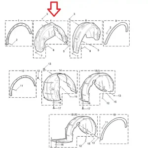 Szybka dostawa Nadkole prawy tył zs ii hybrid 2024 MG
