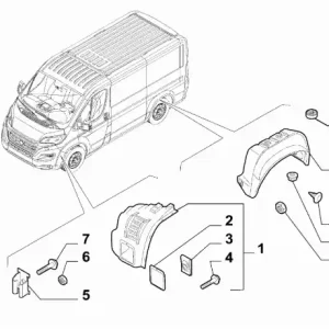 Zamów dziś Nadkole strona lewa Fiat Ducato - wyprzedaż