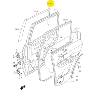 Naklejka drzwi tylna JB420W T2 Suzuki Grand Vitara - wyprzedaż Sprawdź teraz