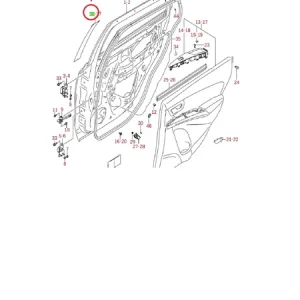 Hit cenowy Naklejka przednia drzwi tylnych prawych SX4 Suzuki