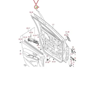 Naklejka tylna drzwi przednich prawych SX4 Suzuki Ekspresowa dostawa