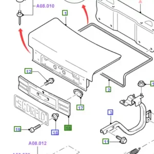 Hit sprzedaży Nakładka pokrywy bagażnika pod tablicę granada sierra FORD - wyprzedaż