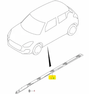 Dostępne od ręki Nakładka progu lewa Suzuki Swift - wyprzedaż