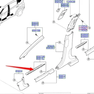Obniżka ceny Nakładka progu lewy przód 2018 2022