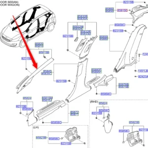 Niska cena Nakładka słupka a lewa 2015 2018