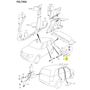 Nakładka wzmocnienia tył Suzuki Grand Vitara - wyprzedaż Nowość