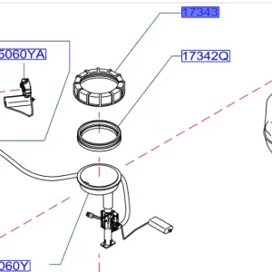 Bezpieczne zakupy Nakrętka zbiornika pompy paliwa nissan X-TRAIL - wyprzedaż