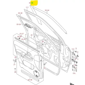 Obniżka ceny Nalepka słupka Suzuki Grand Vitara - wyprzedaż