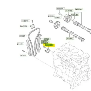 Zniżka Napinacz łańcucha rozrządu Hyundai Kona Hybrid (2021) OE - wyprzedaż