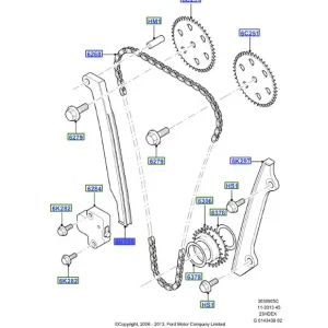 Napinacz łańcucha rozrządu transit 06 14 FORD - wyprzedaż Ograniczona ilość