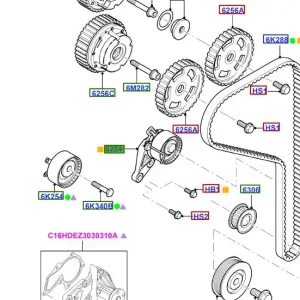 Napinacz paska rozrządu fiest fusion focus MK2 mondeo MK4 puma 9701 FORD - wyprzedaż Obniżka ceny