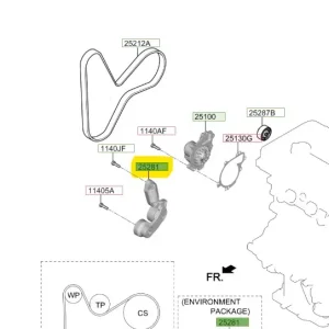 Oferta czasowa Napinacz paska rozrządu Hyundai Tucson - wyprzedaż