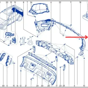 Nowy Narożnik lewy zderzaka tylnego DACIA DUSTER III