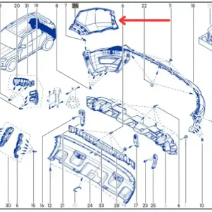 Wysoka jakość Narożnik prawy zderzaka tylnego DACIA DUSTER III