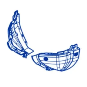 Dodaj do koszyka Narożniki / nakładki zderzaka przedniego (L+P) DACIA DUSTER III