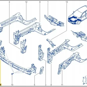 Nowa belka zderzaka wzmocnienie przód RENAULT MEGANE IV 4 Darmowy zwrot