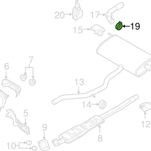 Premium Obejma wydechu Volvo XC90 S90 V90 XC60