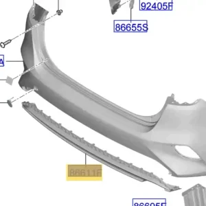 Nakładka zderzaka dolna tył KIA CEED / XCEED / PROCEED - wyprzedaż Szybka wysyłka