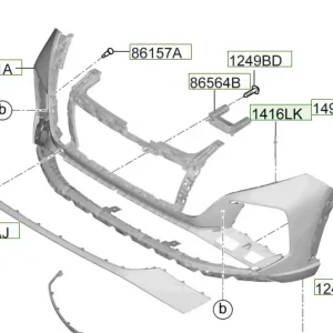 Nakładka zderzaka przedniego prawa Hyundai Tucson (2022) Ostatnia szansa