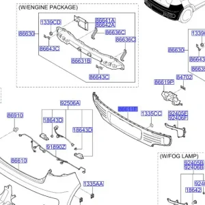 Szybka wysyłka Nakładka zderzaka tylnego rio 20142017 KIA