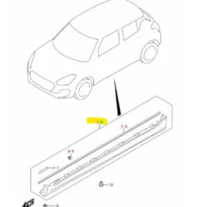 Dodaj do koszyka Nakładka zewnętrzna progu lewa Suzuki Swift - wyprzedaż