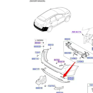 Odblask lewy zderzaka tylnego 2015 2018 Tylko do końca tygodnia