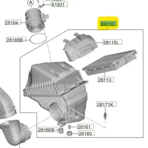 Szybka wysyłka Obudowa filtra powietrza Hyundai Tucson