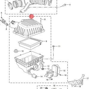 Dodaj do koszyka Obudowa filtra powietrza mg hs 2024