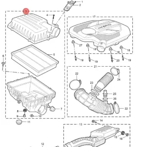 Super okazja Obudowa filtra powietrza MG3 2024 hybryda