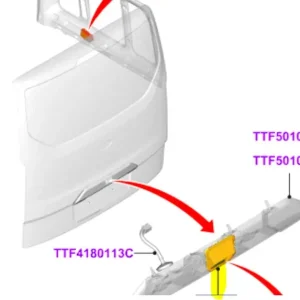 Ostatnie sztuki Obudowa klamki drzwi bagażnika Ford Transit Custom 2012 - wyprzedaż