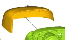 Bezpieczne zakupy Obudowa lusterka lewa courier 2014FORD