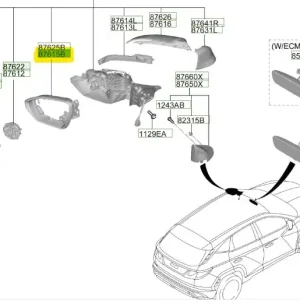 Obudowa lusterka lewa Hyundai Tucson Premium