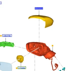 Do wyczerpania zapasów Obudowa lusterka lewa mondeo MK5 FORD - wyprzedaż