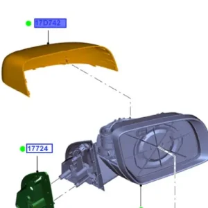 Obudowa nakładka lusterka zewnętrznego lewego ranger tke 2011FORD - wyprzedaż Super okazja