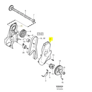 Bezpieczna płatność Obudowa przednia rozrządu S80