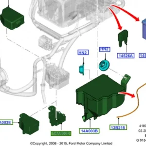 Obudowa skrzynki bezpieczników Ford Fiesta 2008 2019 Taniej
