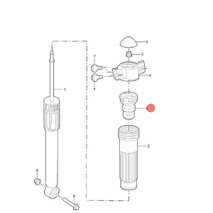 Odbój amortyzatora tył MG3 2024 Wysoka jakość
