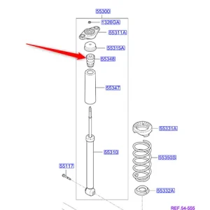 Odbój gumowy amortyzatora tylnego 2016 2018 Niska cena