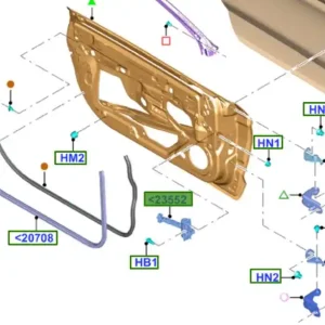 Ogranicznik drzwi Ford Mustang 2015 2023 Ostatnie sztuki