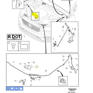 Darmowa dostawa Ogranicznik odbojnik maski pokrywy silnika