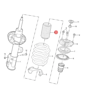 Osłona amortyzatora mg hs 2024 Wyprzedaż
