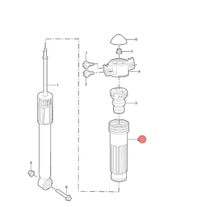 Darmowy zwrot Osłona amortyzatora tył MG3 2024
