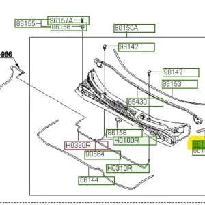 Osłona boczna podszybia lewa strony Hyundai IX35 / Tucson Cena promocyjna