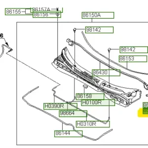 Cena promocyjna Osłona boczna podszybia prawa Hyundai IX35 / Tucson